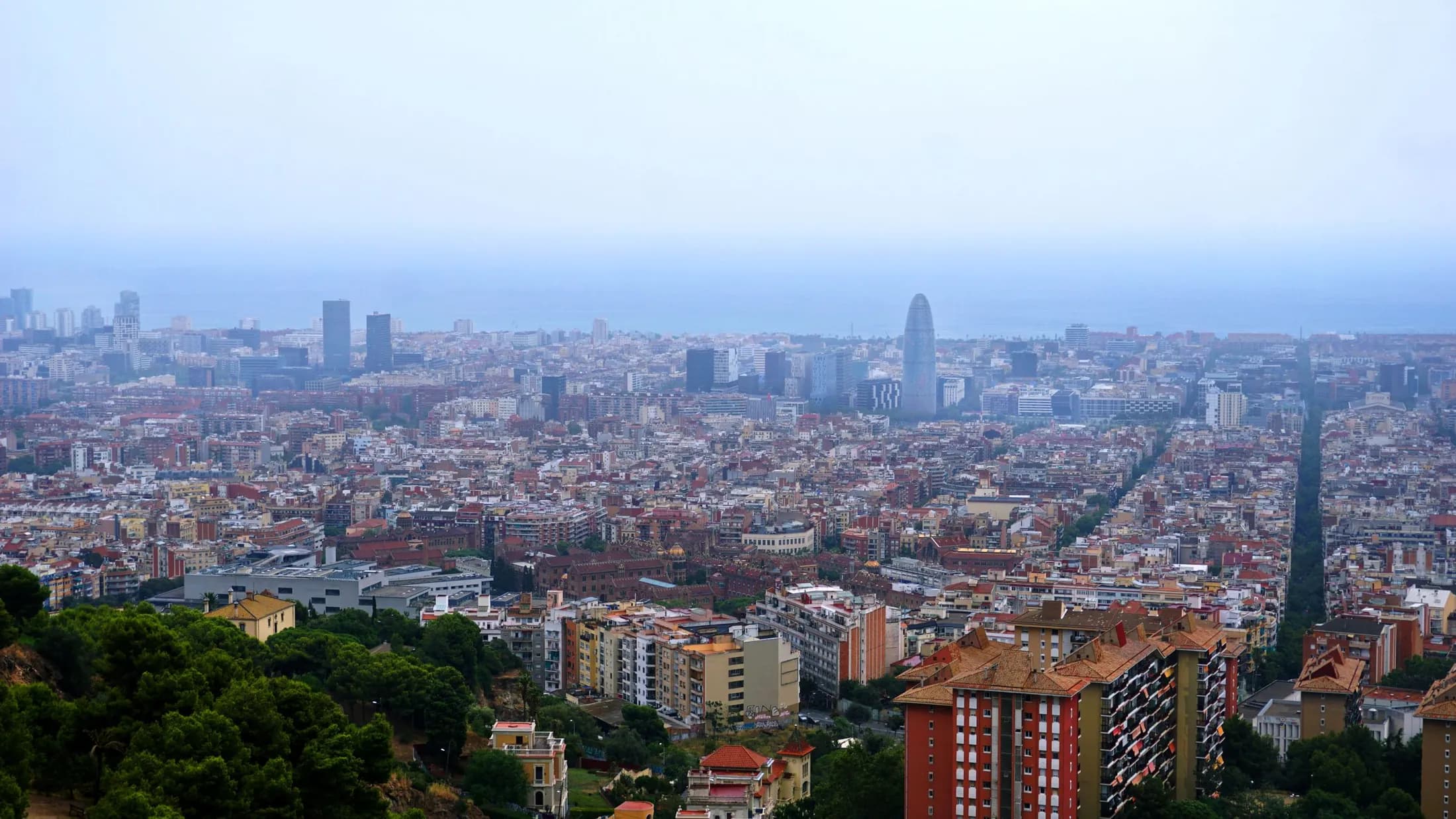 Vista urbana de Barcelona